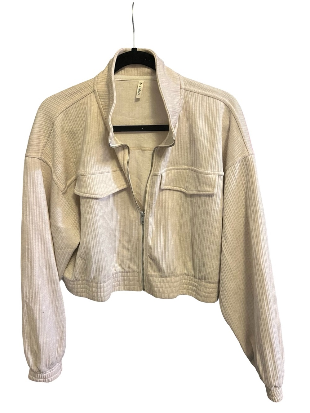 HALARA large Beige cropped jacket